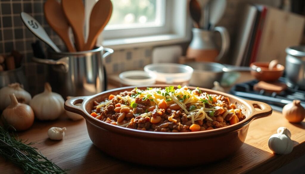 make ahead baked beans with ground beef