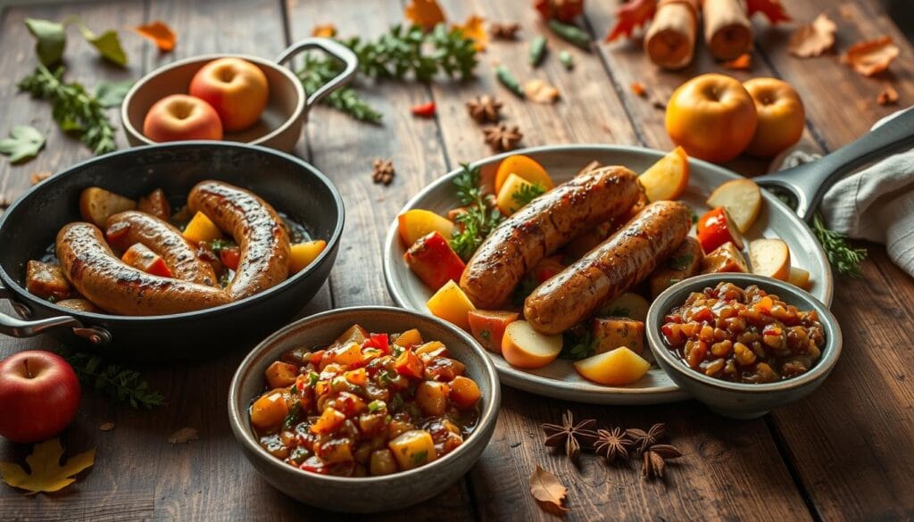 seasonal apple chicken sausage recipes