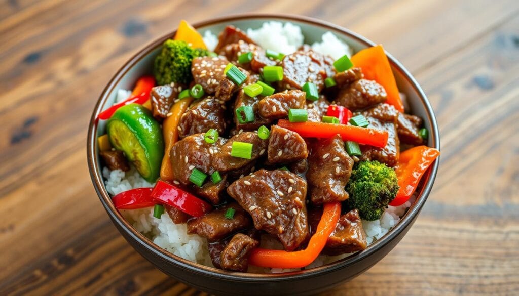 shaved beef stir fry