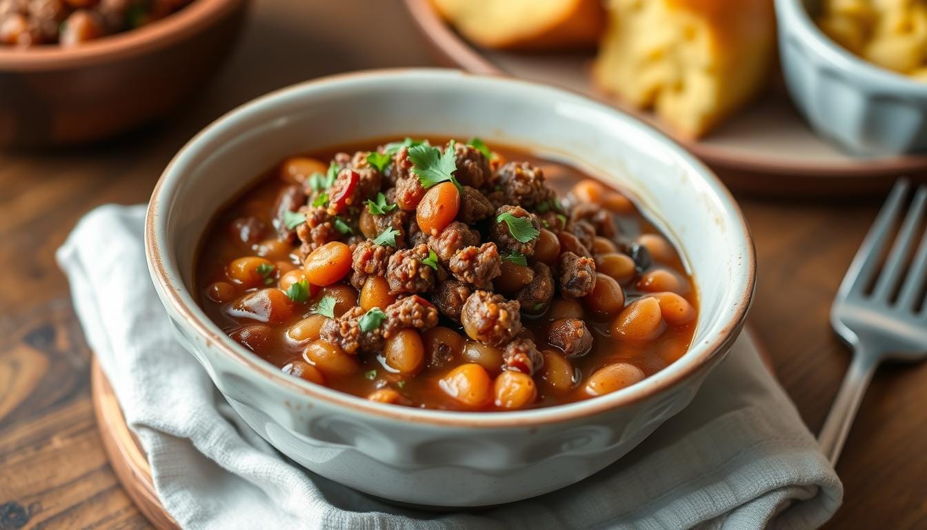 baked beans with hamburger