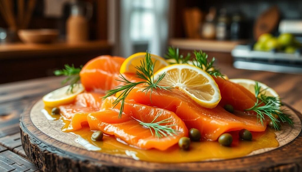 smoked salmon